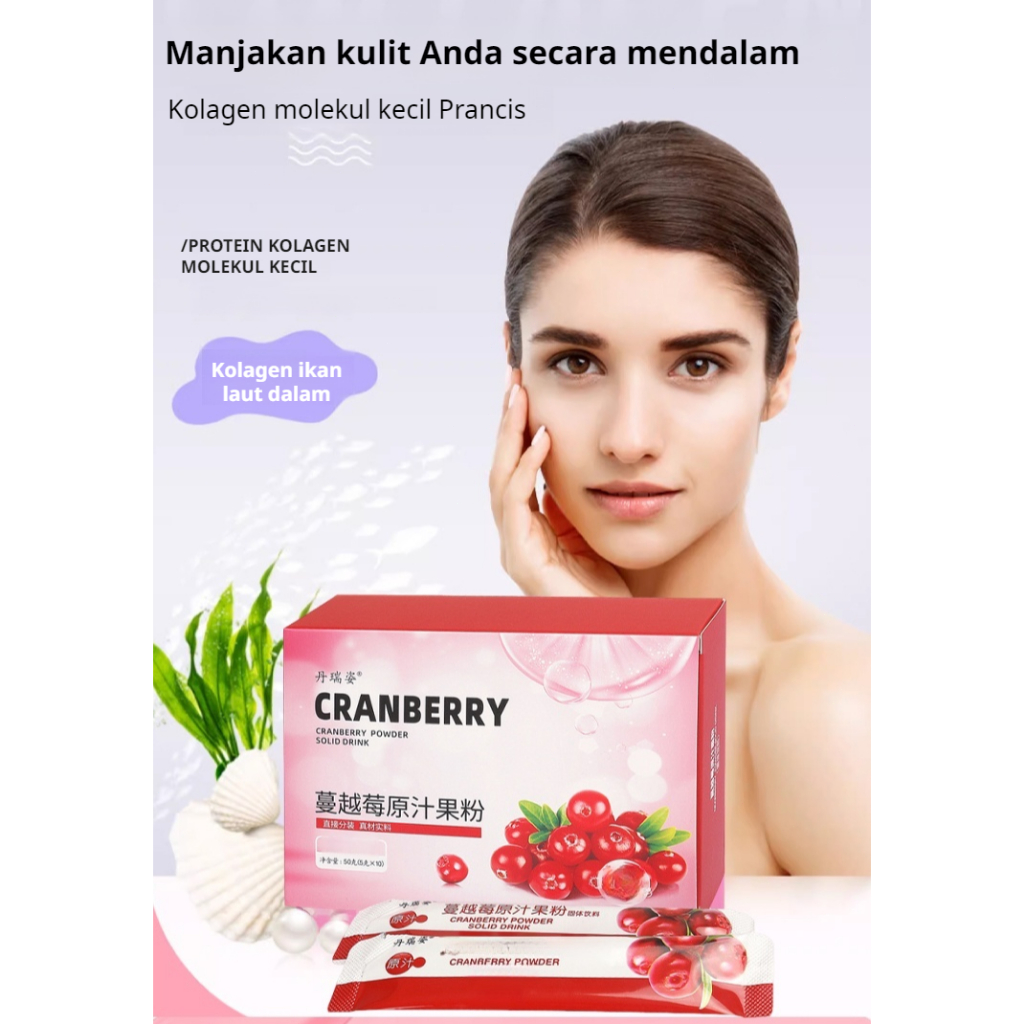 

♥️Beli 1 Gratis 2♥️【Pengiriman 24 jam+COD】Bubuk Kolagen Cranberry untuk Kecantikan/Bubuk Buah Kolagen Vitamin Alami Terkonsentrasi untuk/Bubuk Kolagen Cranberry Anti Penuaan/Bubuk Kolagen Cranberry untuk Wanita