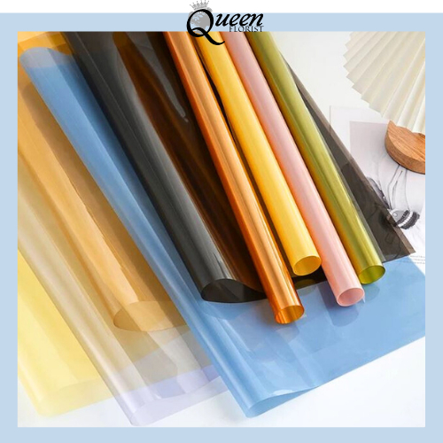 

Flower Wrapping Paper Kertas Buket Bunga Polos Transparan Bening Cellophane Waterproof 6088