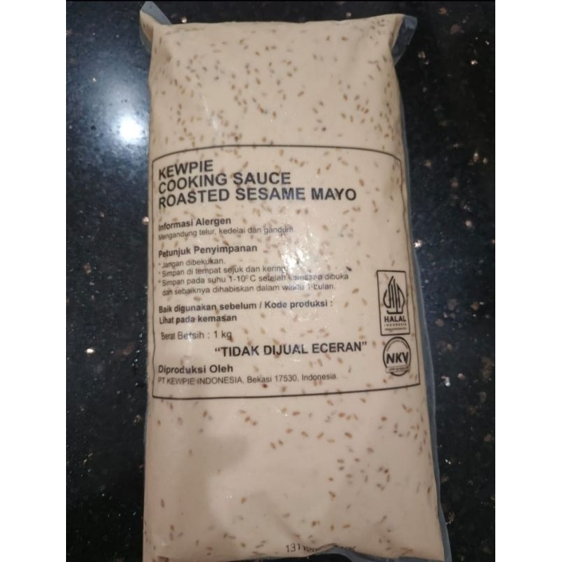 

Kewpie Sauce Roasted Sesame Mayo / Saus Mayo Wijen Sangrai | Berat Bersih 1kg
