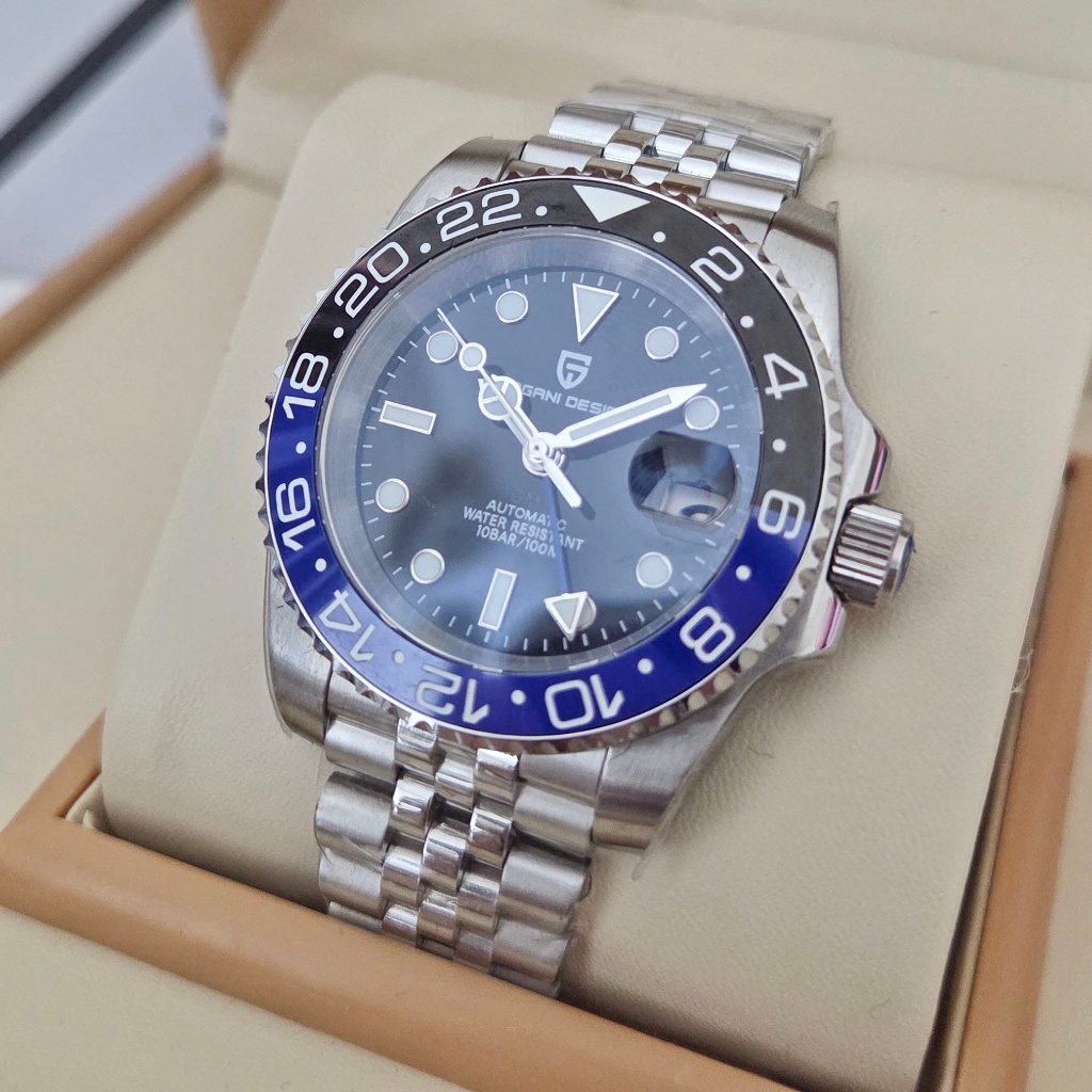 PAGANI DESIGN Pandemonium Batman NH34 Jam Tangan Pria Original Automatic Stainless Steel Jubilee