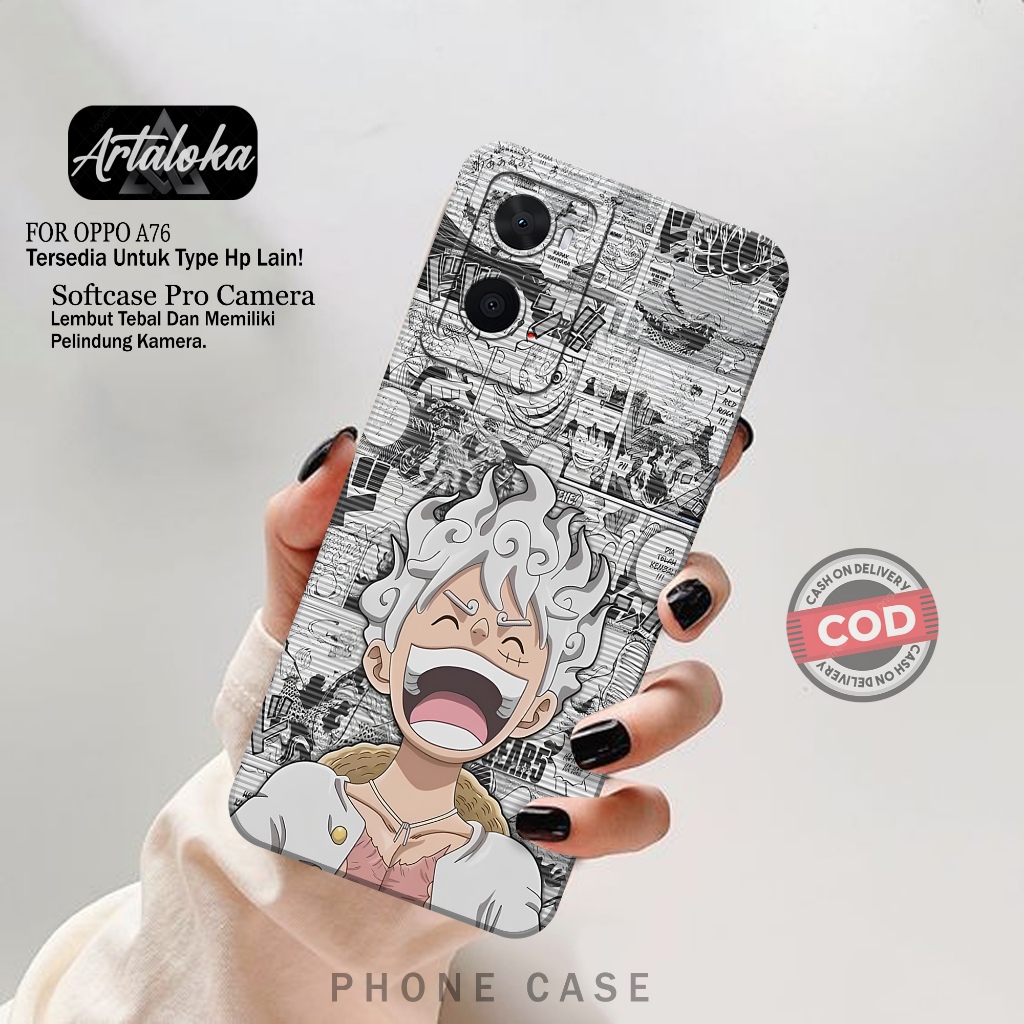 Case Hp Oppo A76 - Fashion Case Anime - Softcase Oppo A76 - Casing Oppo A76 - Kesing Oppo A76 - Sili