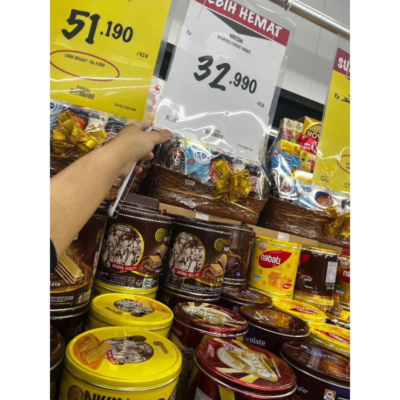 

NISSIN WAFER CHEESE CHOCO 267GR MURAH OBRAL