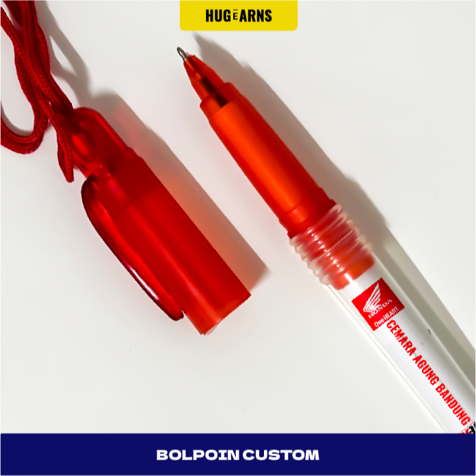 

HUGeARNS - Custom Pulpen Souvenir / Corporate Gifts Merchandise / Pulpen Promosi Souvenir / Bolpoin Custom Logo Tulisan / Ballpoint / Pulpen Boss Tali Souvenir Promosi Bisa Custom Logo Tulisan / Pulpen Promosi Gel Aktif Isi Gel Bisa Custom Logo