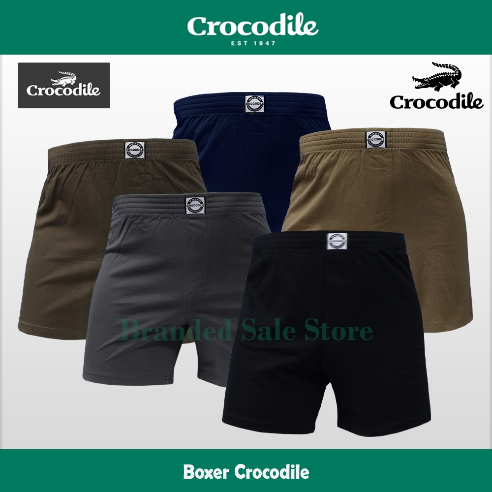 Celana Dalam CROCODILE Boxer , Celana Boxer Kain Polos Original Crocodile 538-007