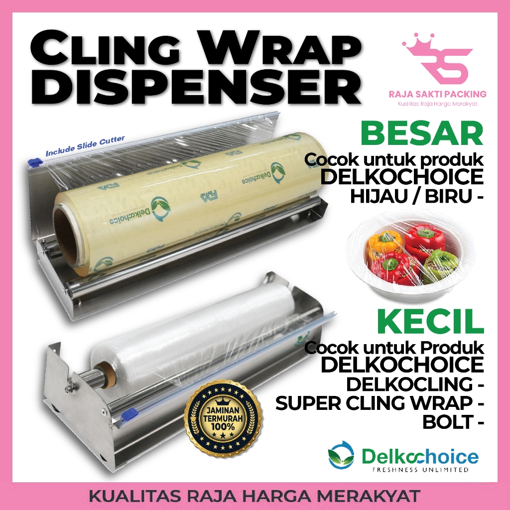 Cling Wrap Dispenser Alat Potong Plastik Wrapping Satuan Termurah