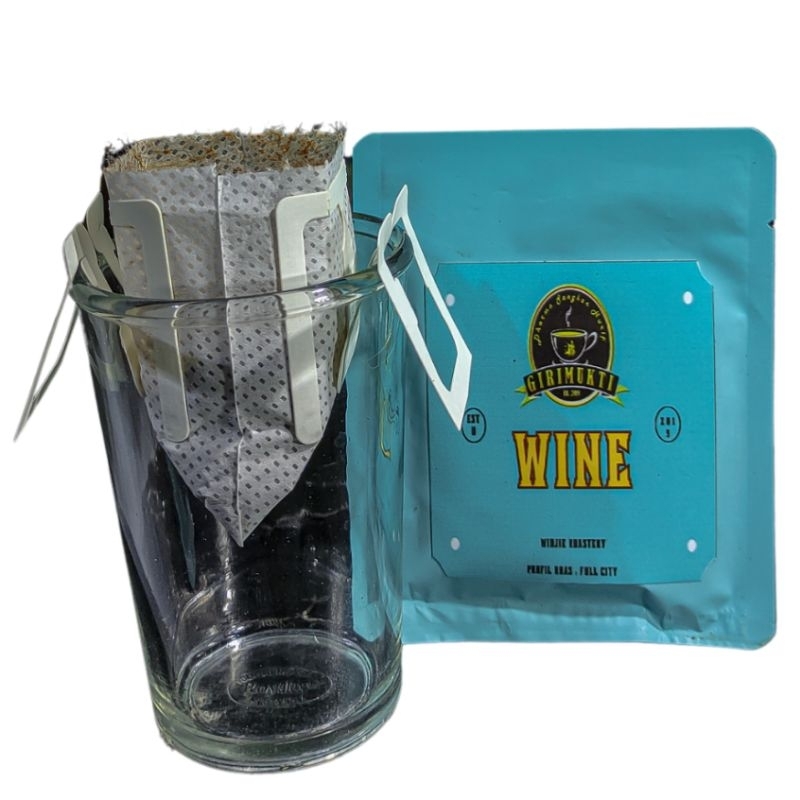 

WINE Coffee Drip Bag Siap seduh Arabika Spesialty (isi 1pcs&3pcs)