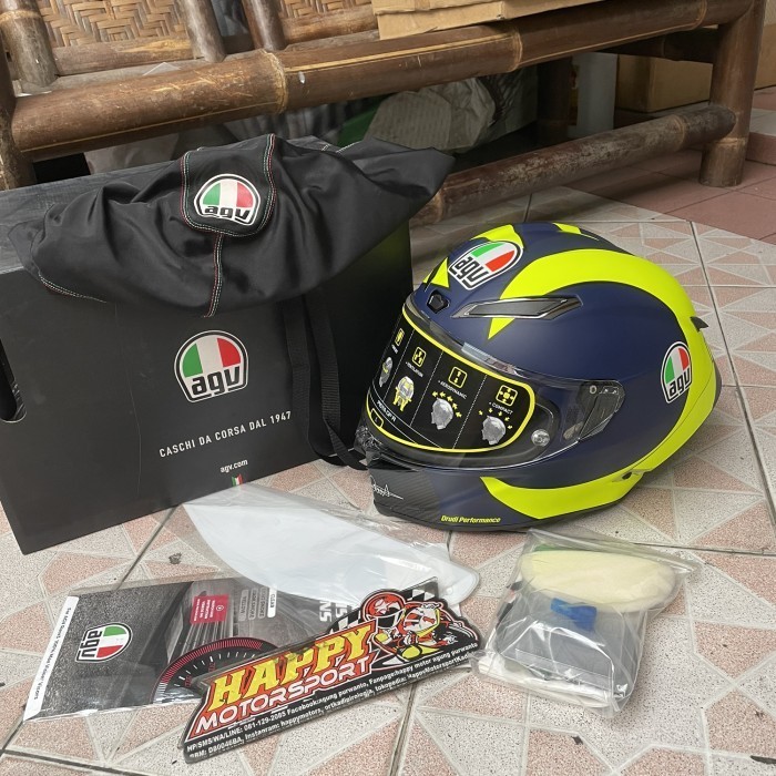 Helm fullface AGV Pista GPRR Rossi Soleluna 2018 fullcarbon