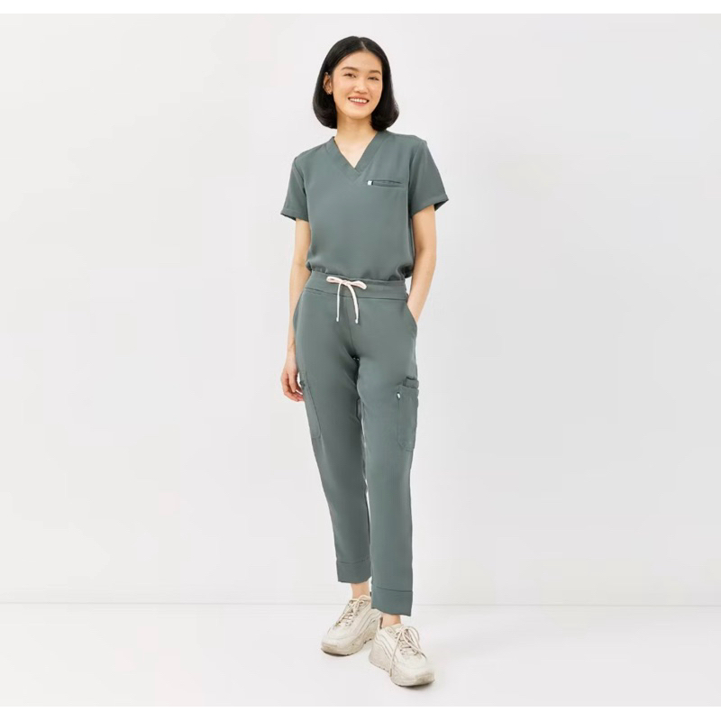JUAL SCRUB / BAJU JAGA MEDIS SNUG PRIVE SERIES WOMEN TEAL SIZE S