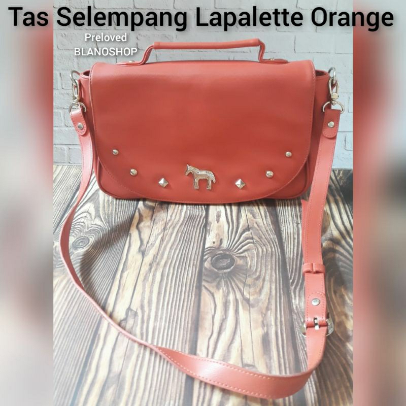 Preloved Tas Selempang Lapalette Orange