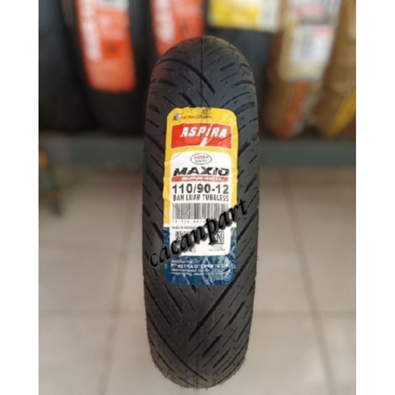 BAN LUAR ASPIRA TUBLES SPR 40 (110/90-12) BAN BELAKANG SCOOPY DONAT RING 12 ORIGINAL ASTRA