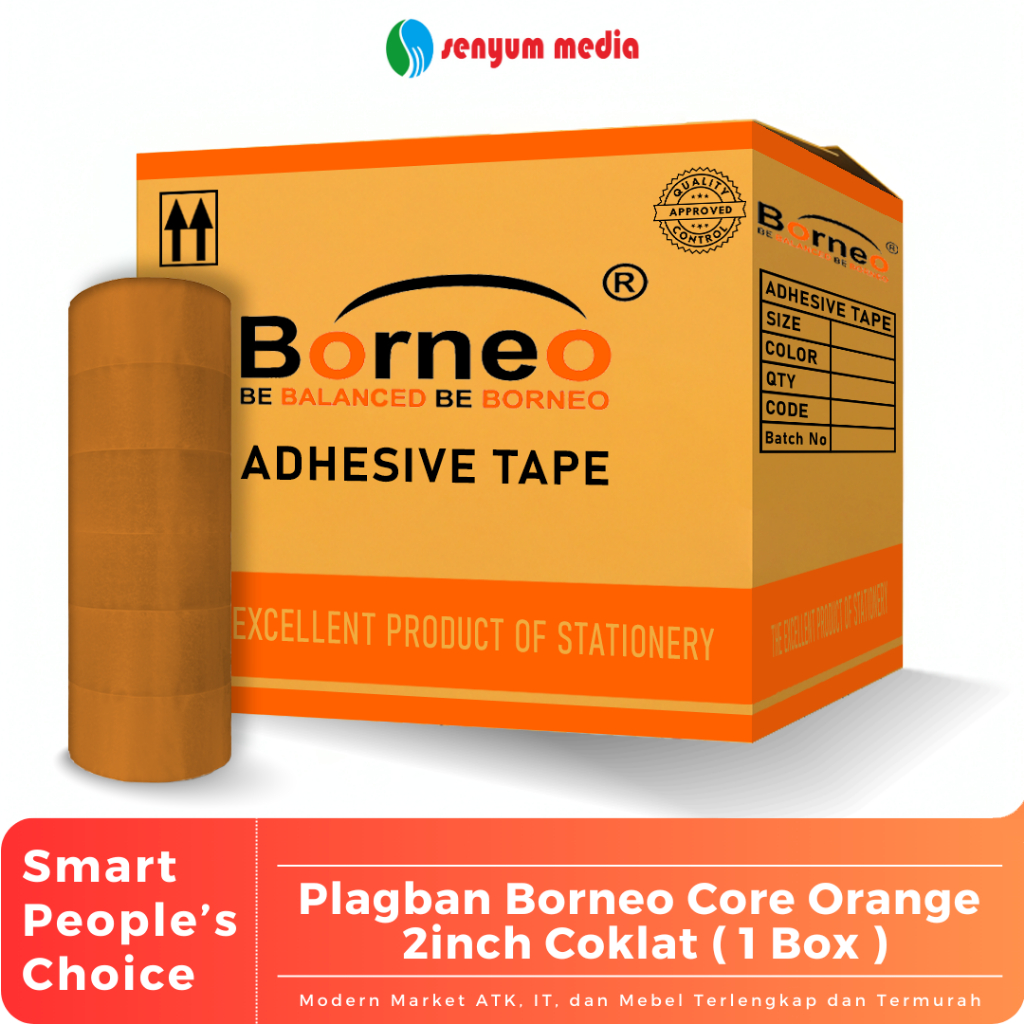

Plagban Borneo Core Orange 2inch Coklat (1 Box Isi 72 Pcs) (S:BOX)