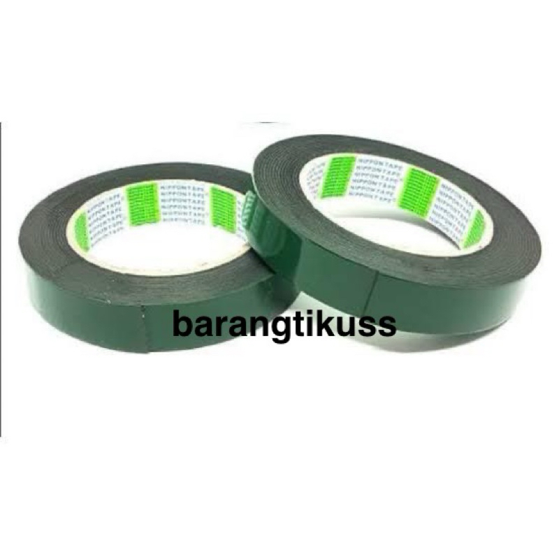 

Double Tape Hijau Foam 1” x 5m Murah lengket