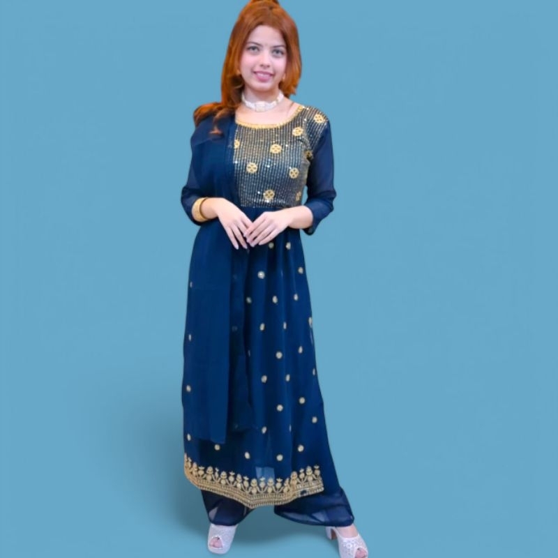 Baju India Pakistan Set Cantik Murah Kurti Pallazo Anarkali Salwar Sharara