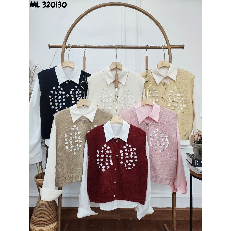 Vest Rompi Rajut Dan Blouse Kemeja Premium BKk