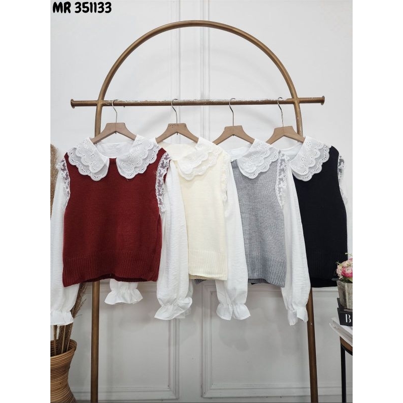 Vest Dan Kemeja Import Premium Vest Rajut Halus Rompi Korea