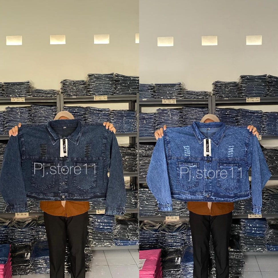 KODE E65R Play Jeans Denim jackets Jeans Crop Big Size Jacket Jeans Crop Jumbo