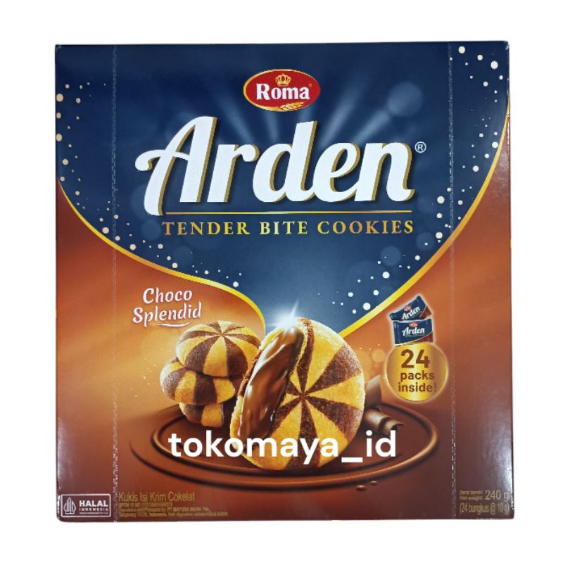 

Roma Arden Choco Splendid isi 240 Gram (24 pcs x 10 gram) - kukis isi krim cokelat