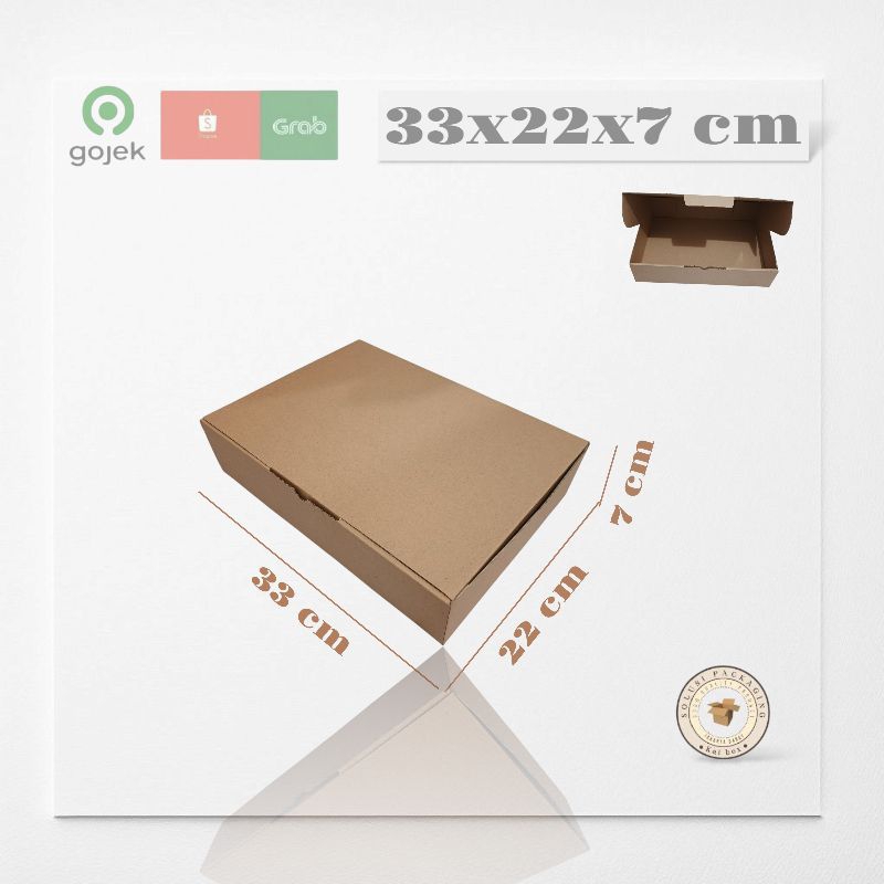 

kardus ukuran 33x22x7 cm die cut model pizza