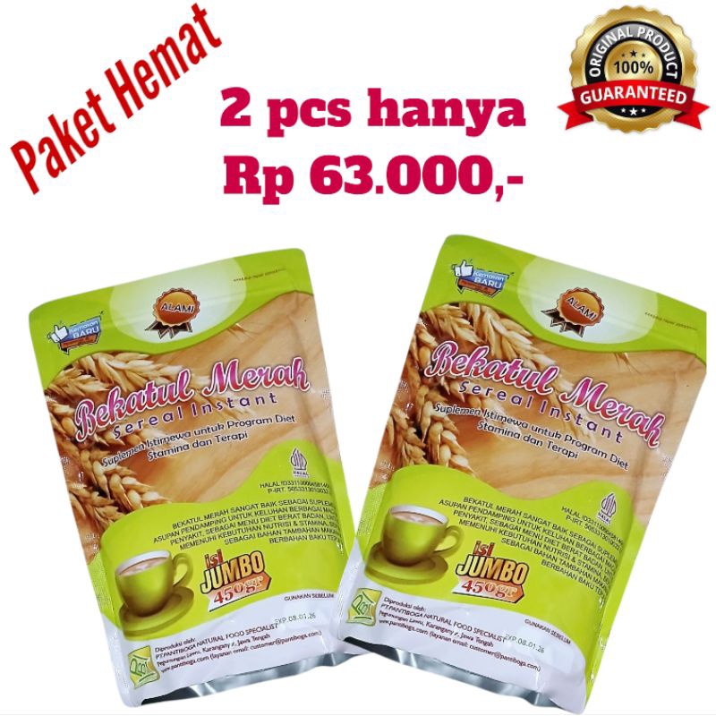 

PROMO 2 bungkus Bekatul Beras Merah (New)