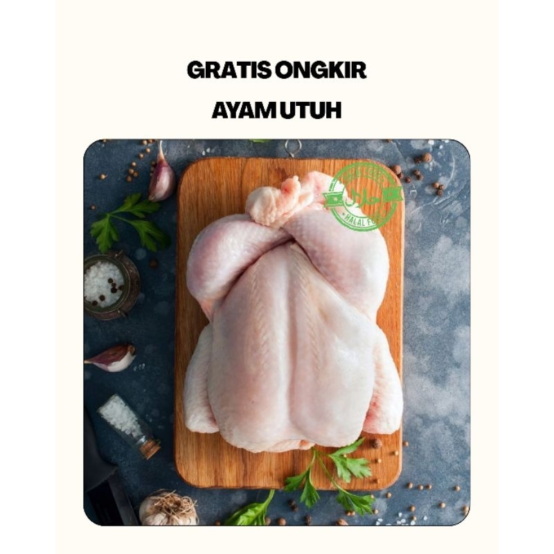 

Ayam Karkas Broiler / Ayam Utuh 900gr - 1kg