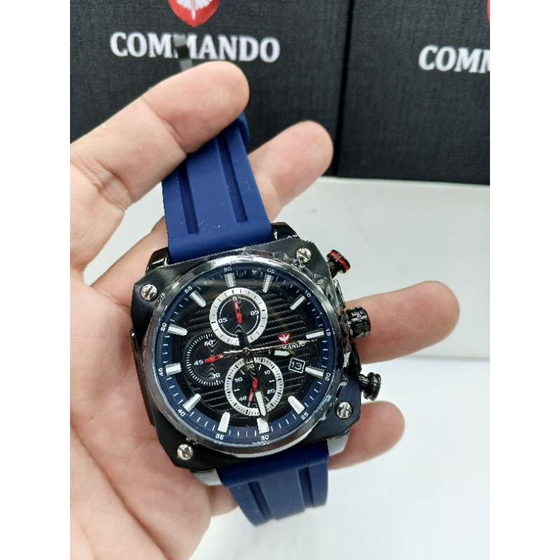 Commando CM7011G-3BDBRBL#Commando CM7011G#CM7011G-3BDBRBL#Jam tangan pria Commando CM7011G#Man watch