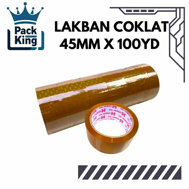 

Lakban Coklat 100 Yard 1 Slop isi 6 Harmony Tape Tan Selotip Solasi OPP Termurah
