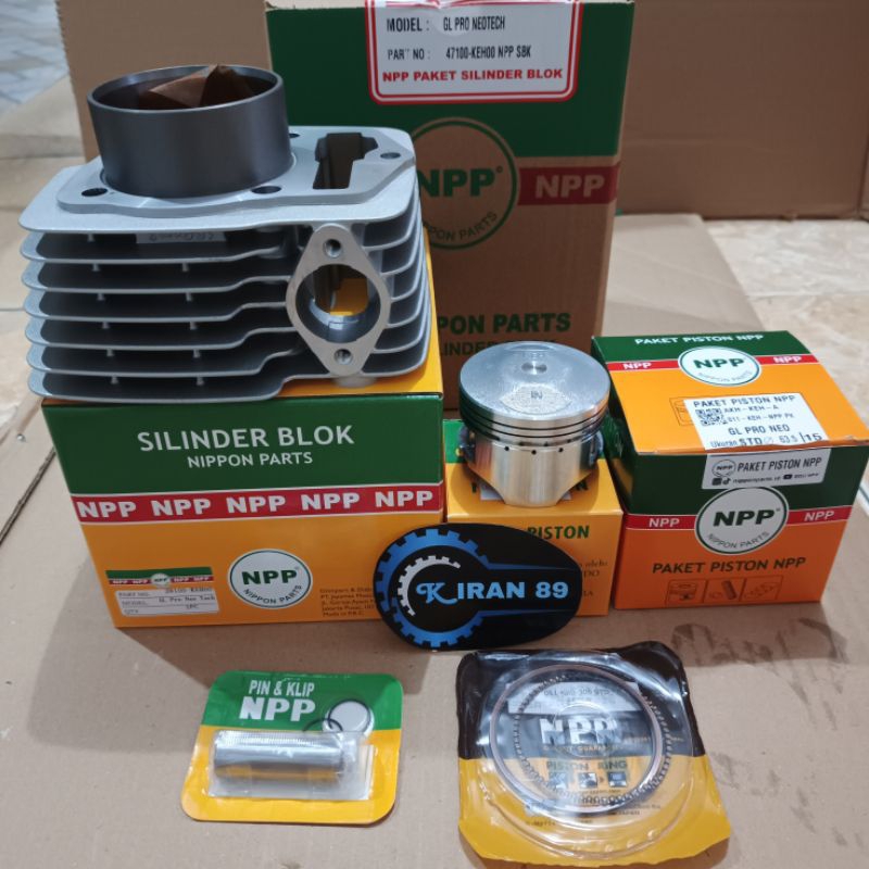 BLOK SEHER BORING SILINDER GL PRO NEO TECH PLUS PISTON KIT GL PRO NEOTECH MEGAPRO LAMA PRIMUS KEH OR