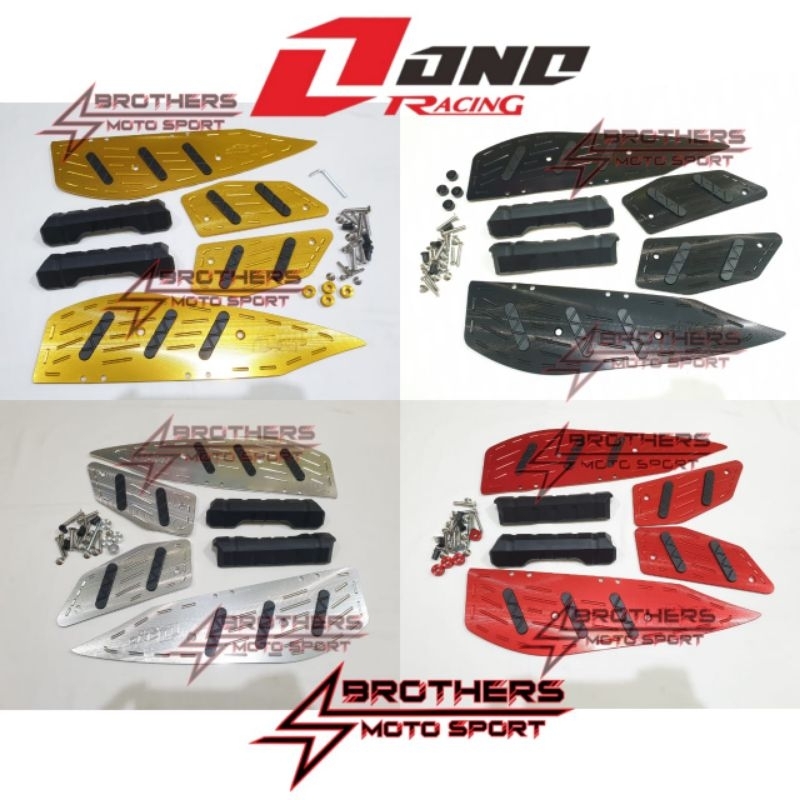 bordes one racing xmax karpet xmax pijakan kaki xmax bordes cnc xmax