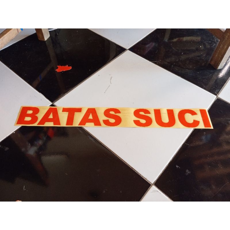 Sticker cutting batas suci masjid