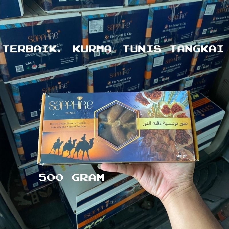 

(Termurah) Kurma Tunis Tangkai Sapphire 500 gram