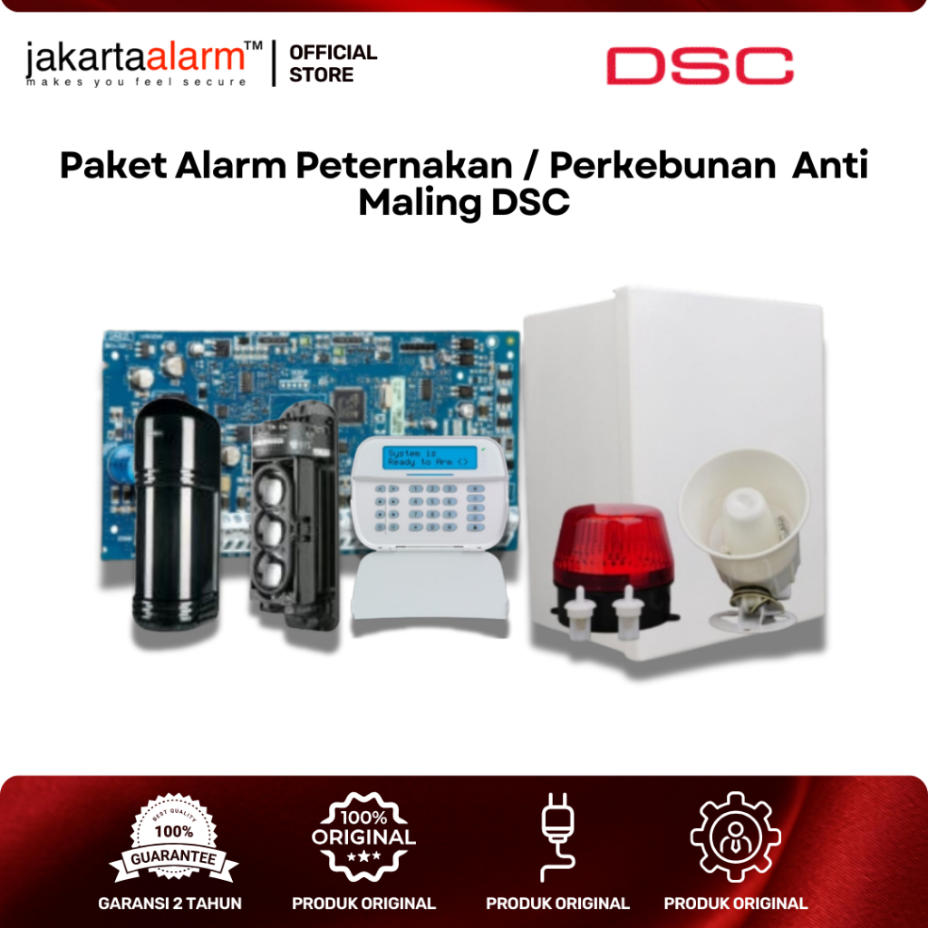 Paket Alarm Peternakan Perkebunan Anti Maling DSC
