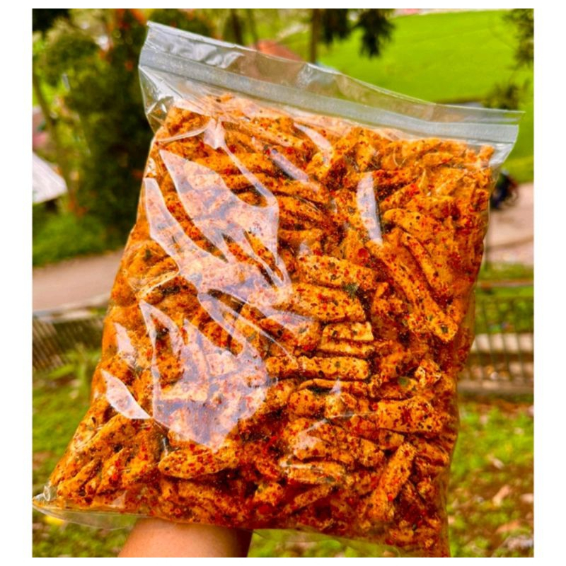 

Basreng Pedas Jeruk dan Original Sipetek isi 1kg/500 Gram