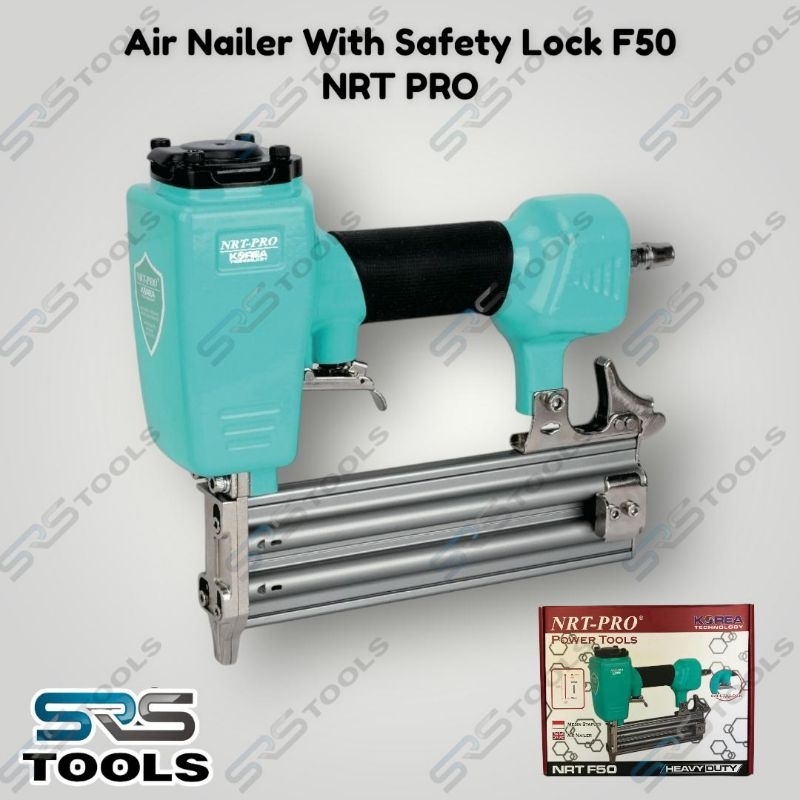 

NRT PRO F50 Air Nailer With Safety Lock / Mesin Alat Staples Paku Tembak F 50 / Pneumatic Nail Gun