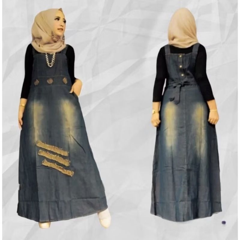 Overoll Jeans Kekinian # Overoll Denim Wanita # Baju kodok Cewek Remaja # Cod