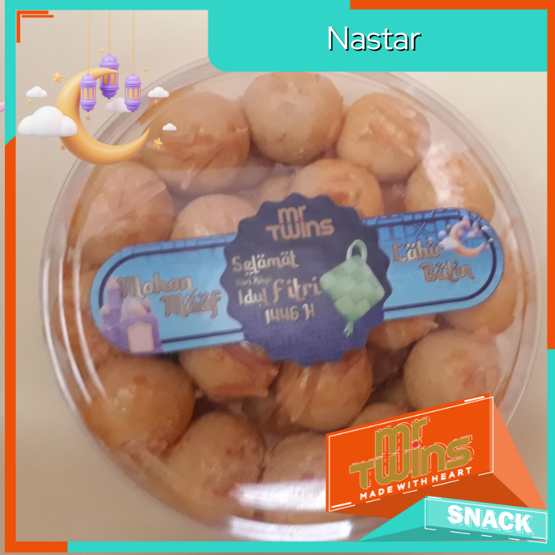 

Kue Kering Nastar Mr Twins Kemasan Toples berat 240 gram