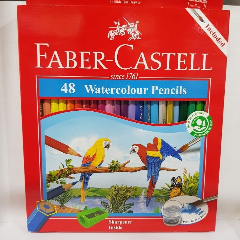 

PENSIL WARNA FABER CASTELL WATERCOLOUR 48 WARNA PANJANG