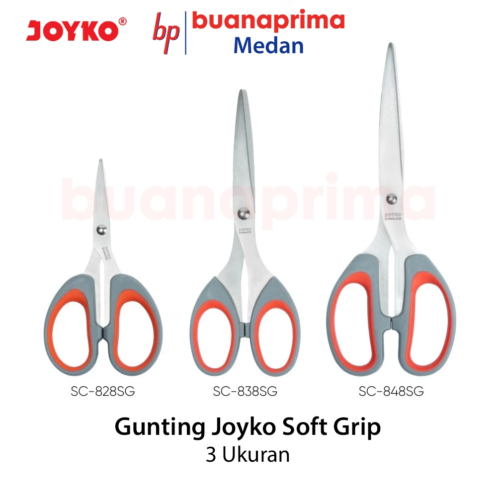 

GUNTING JOYKO SOFT GRIP Scissor 828SG 838SG 848SG Kecil Sedang Tanggung Besar