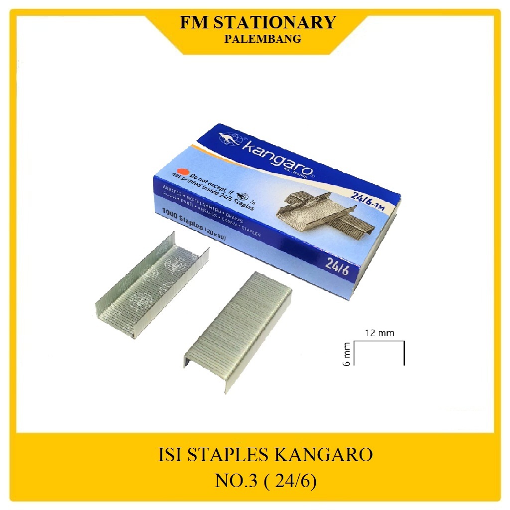 

ISI STAPLES Kangaroo NO.24/6 & No 22/8 dan Combo