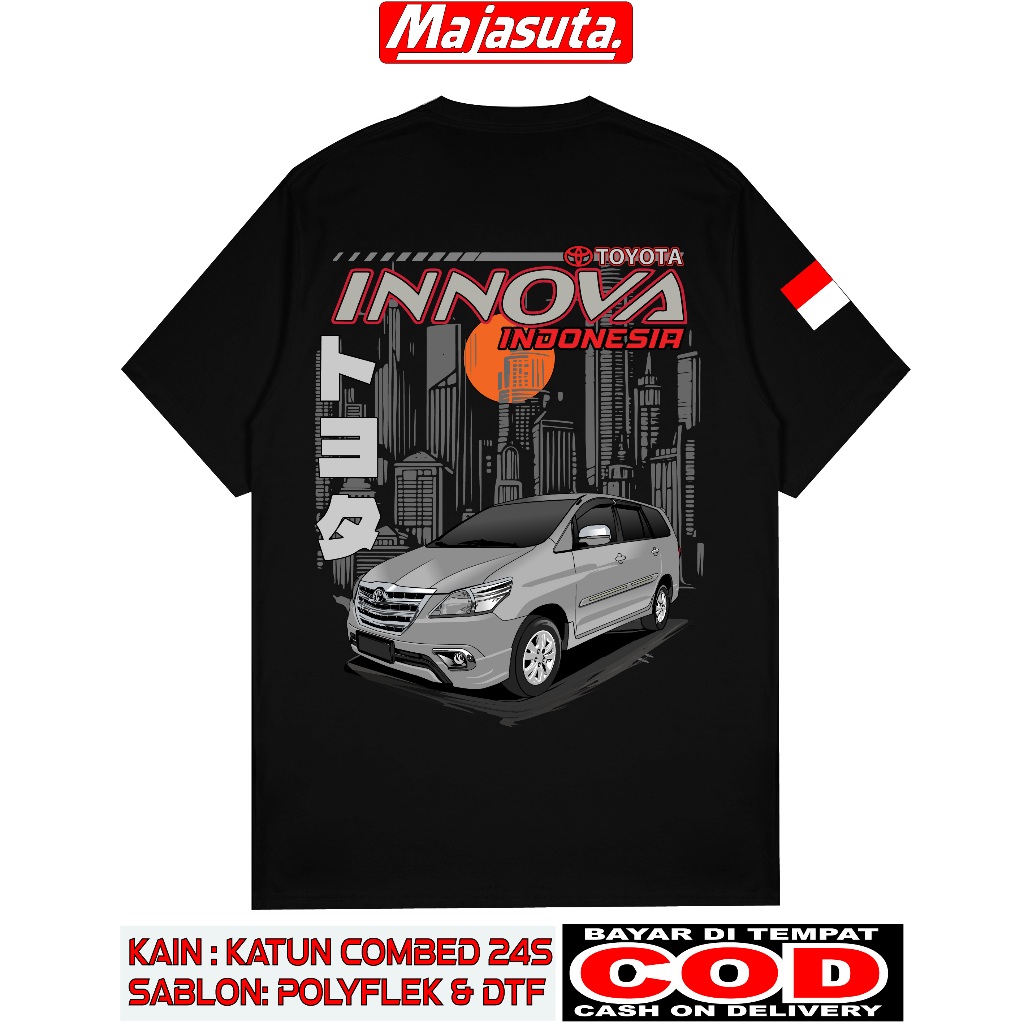 KAOS TOYOTA INNOVA OLD INDONESIA M4 COMBED 24S BISA COD//KAOS CLUB//KAOS COMUNITAS//KAOS DISTRO