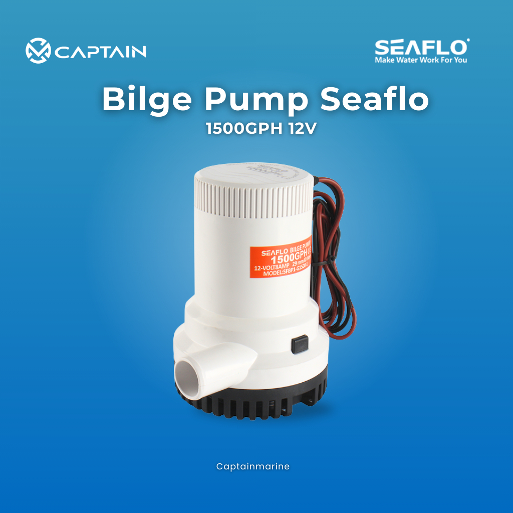Bilge Pump Seaflo 1500GPH / Pompa Lambung Kapal