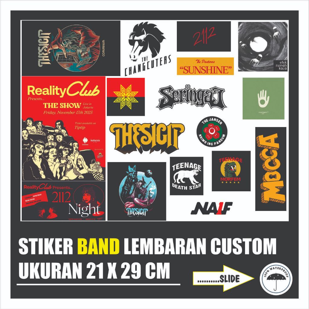 

Stiker Band Lembangan Custom Ukuran 21 x 29 CM Anti Air Tahan lamaaaaaaa++