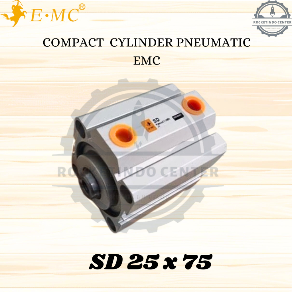 Compact cylinder pneumatic EMC SD 25X75