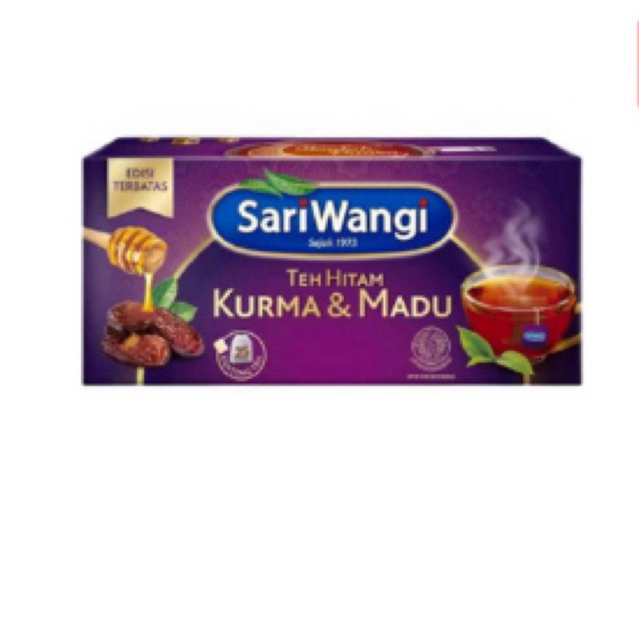 

Sariwangi Teh Hitam Kurma & Madu 25x1.85gr