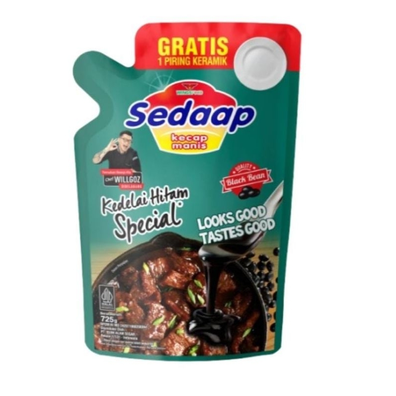 

Sedaap Kecap Manis Kedelai Hitam Special Reffil 725gr