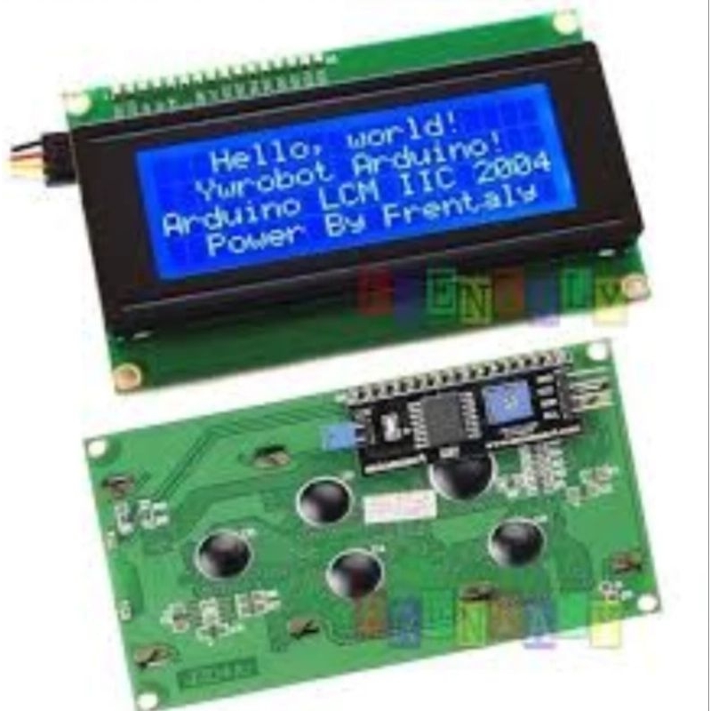 LCD 20x4 2004 i2c blue biru display lcd 20x4 i2c