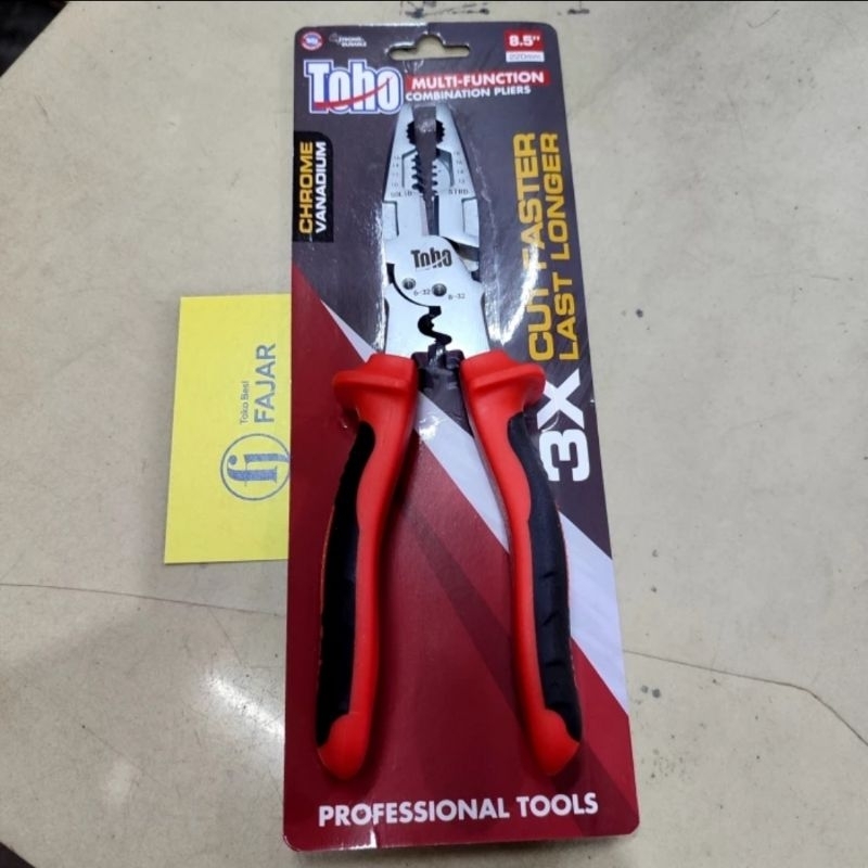 Tang Kombinasi multifungsi TOHO Multi function electric elektrik combination pliers jepit potong kab