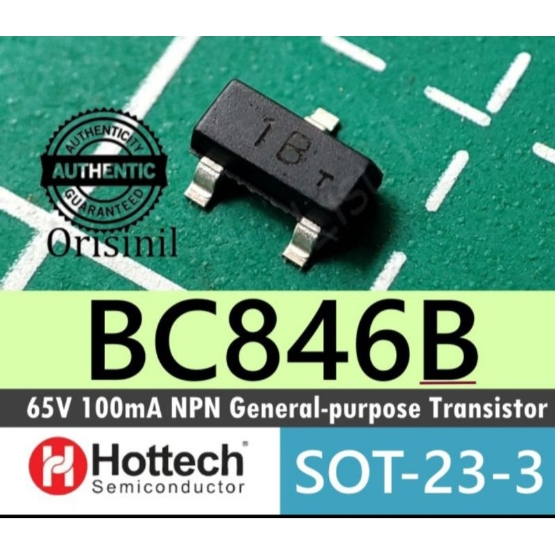 BC 846B 65V 100mA NPN Bipolar Transistor BC 846B 1B sot-23