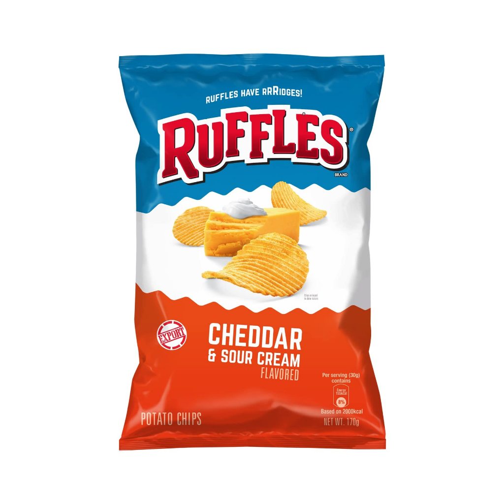 

RUFFLES SOUR CREAM & CHEDDAR 6.5 OZ