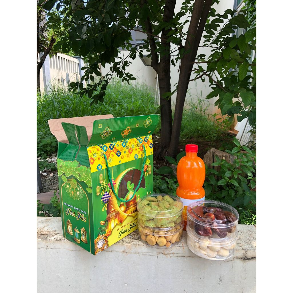 

Paket Kue Kering Lebaran Isi 4 Toples Kue + Sirup 1000Ml / Parcel Kue Lebaran