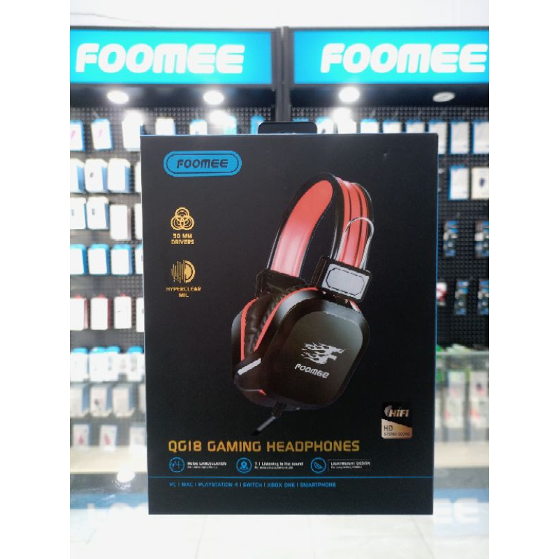 Headset Over-ear HD FOOMEE GAMING HEADPHONES QG18